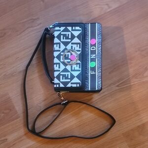 Black and White Crossbody Bag